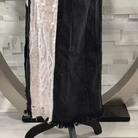 🆕 WE THE FREE Denim and Knit Combo MIDI Jumper Dress - Picture 8 of 15